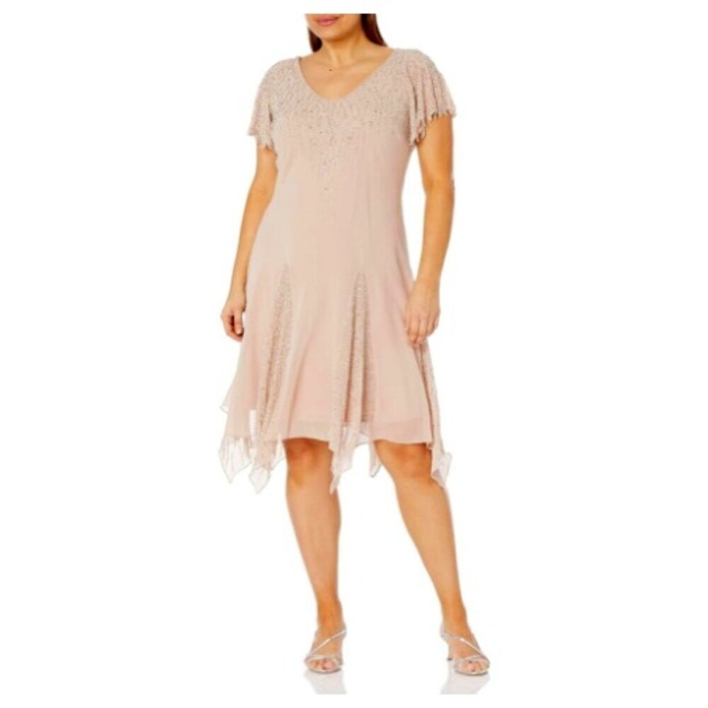 **J Kara** Women's Short Beaded Dress NWT 14